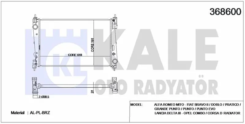 KALE RADYATOR SU RADYATÖRÜ KALE 368600