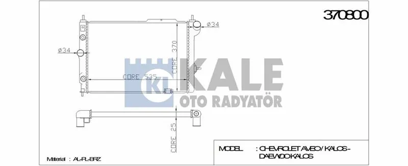 KALE RADYATOR SU RADYATÖRÜ KALE 370800