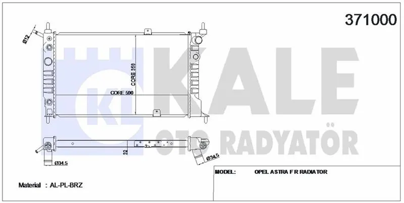 KALE RADYATOR SU RADYATÖRÜ KALE 371000