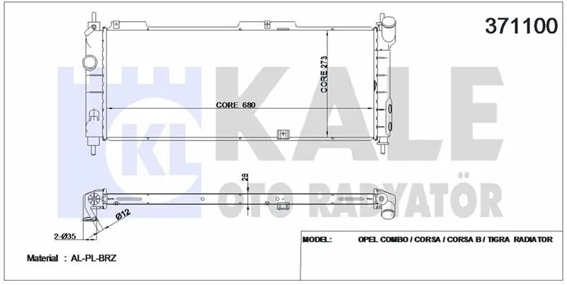 KALE RADYATOR SU RADYATÖRÜ KALE 371100