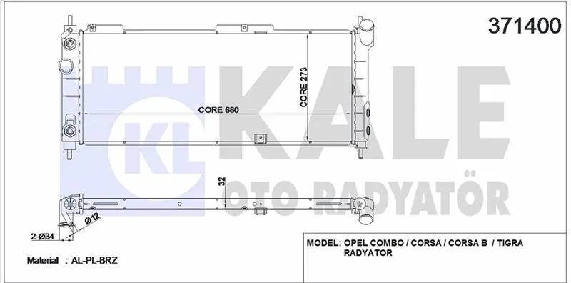 KALE RADYATOR SU RADYATÖRÜ KALE 371400