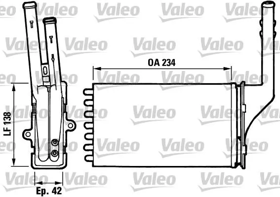 KALORİFER RADYATÖRÜ VALEO 812016