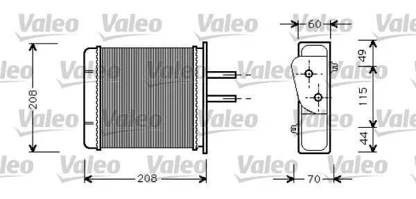 KALORİFER RADYATÖRÜ VALEO 812145