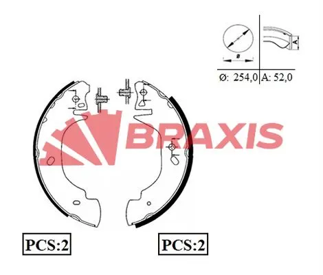 KAMPANA PABUÇLU BALATA BRAXIS AC0008