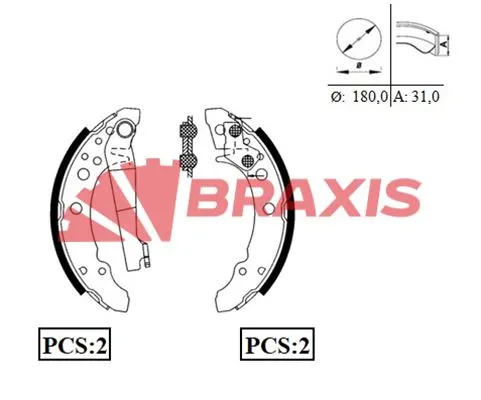KAMPANA PABUÇLU BALATA BRAXIS AC0033