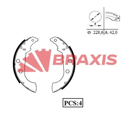 KAMPANA PABUÇLU BALATA BRAXIS AC0043