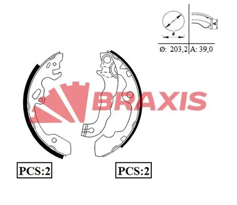 KAMPANA PABUÇLU BALATA BRAXIS AC0044