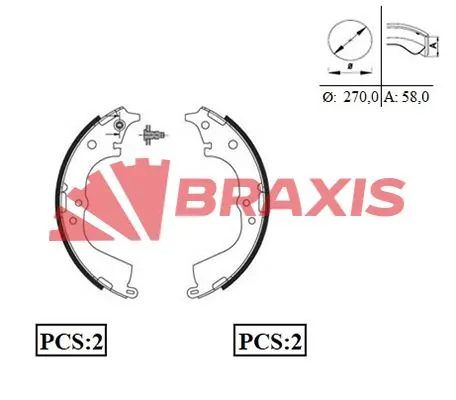 KAMPANA PABUÇLU BALATA BRAXIS AC0055