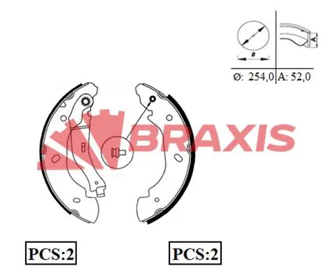 KAMPANA PABUÇLU BALATA BRAXIS AC0061