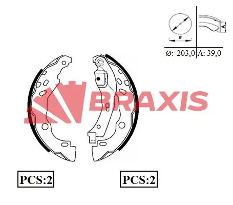 KAMPANA PABUÇLU BALATA BRAXIS AC0062