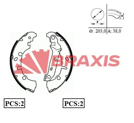 KAMPANA PABUÇLU BALATA BRAXIS AC0065