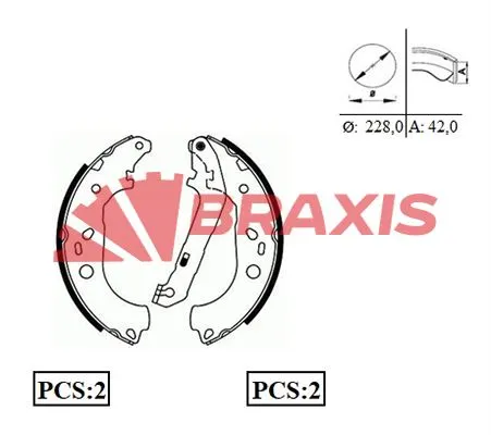 KAMPANA PABUÇLU BALATA BRAXIS AC0079