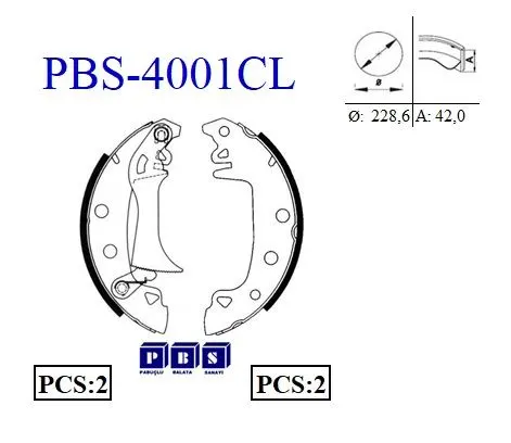 KAMPANA PABUÇLU BALATA PBS 4001-C/L