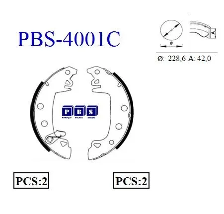 KAMPANA PABUÇLU BALATA PBS 4001-C