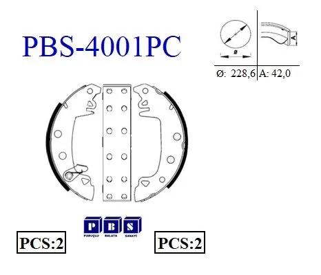 KAMPANA PABUÇLU BALATA PBS 4001P-C