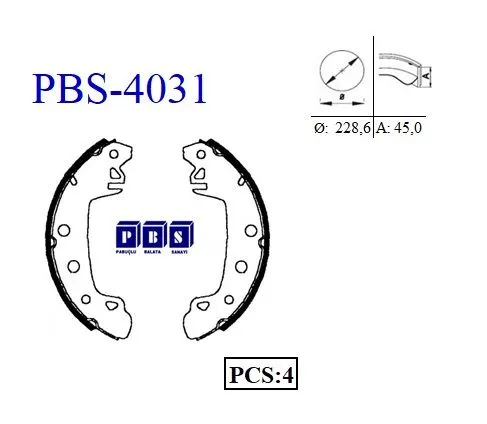 KAMPANA PABUÇLU BALATA PBS 4031