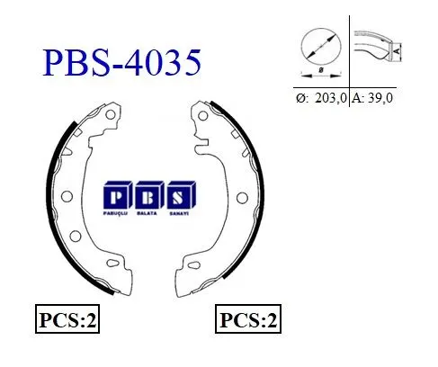 KAMPANA PABUÇLU BALATA PBS 4035