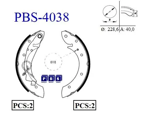KAMPANA PABUÇLU BALATA PBS 4038