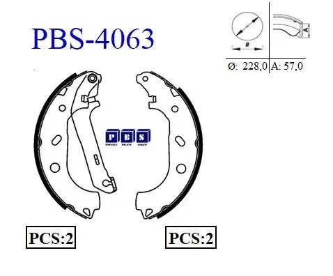 KAMPANA PABUÇLU BALATA PBS 4063