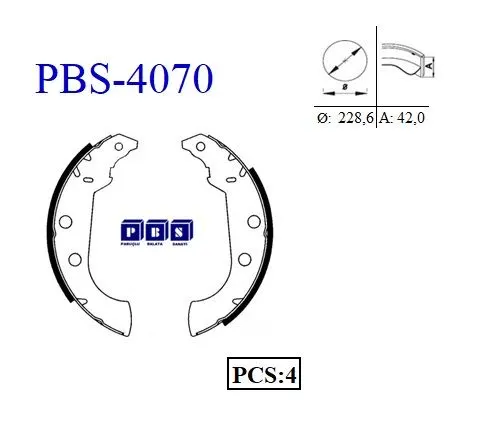 KAMPANA PABUÇLU BALATA PBS 4070