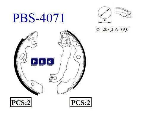 KAMPANA PABUÇLU BALATA PBS 4071