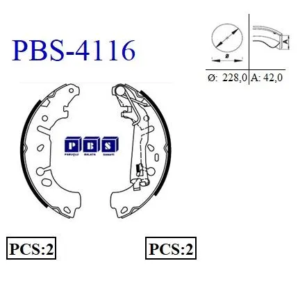 KAMPANA PABUÇLU BALATA PBS 4116
