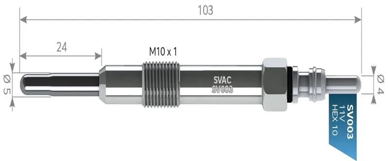 KIZDIRMA BUJİSİ SVAC SV003