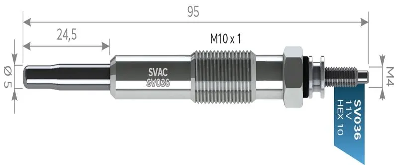 KIZDIRMA BUJİSİ SVAC SV036