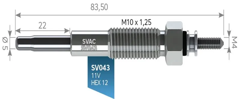 KIZDIRMA BUJİSİ SVAC SV043