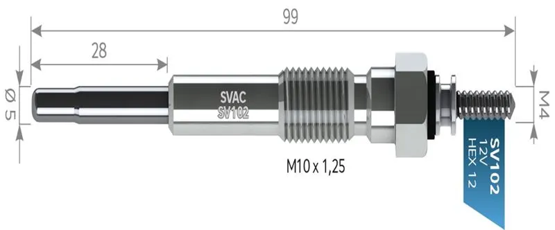 KIZDIRMA BUJİSİ SVAC SV102