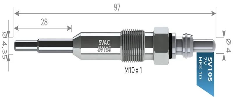 KIZDIRMA BUJİSİ SVAC SV105