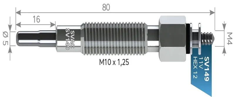 KIZDIRMA BUJİSİ SVAC SV149