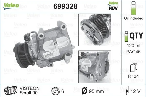 KLİMA KOMPRESÖRÜ VE PARÇALARI VALEO 699328