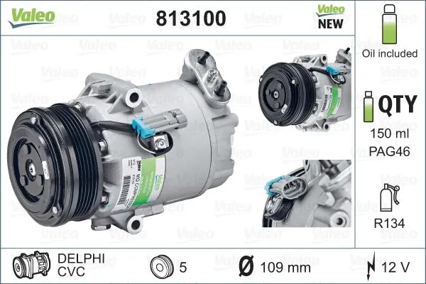 KLİMA KOMPRESÖRÜ VE PARÇALARI VALEO 813100