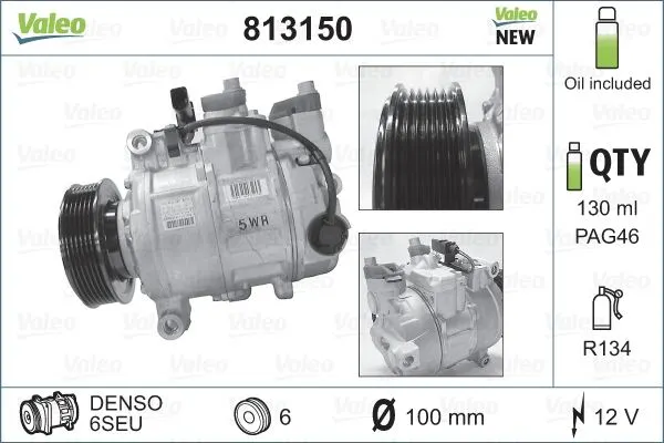 KLİMA KOMPRESÖRÜ VE PARÇALARI VALEO 813150