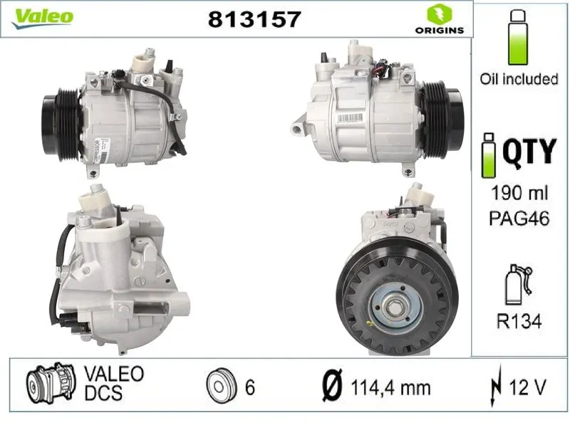 KLİMA KOMPRESÖRÜ VE PARÇALARI VALEO 813157