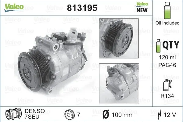 KLİMA KOMPRESÖRÜ VE PARÇALARI VALEO 813195