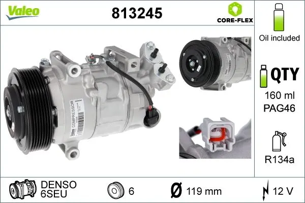 KLİMA KOMPRESÖRÜ VE PARÇALARI VALEO 813245