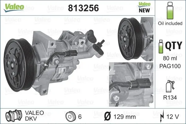 KLİMA KOMPRESÖRÜ VE PARÇALARI VALEO 813256