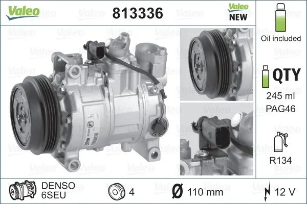 KLİMA KOMPRESÖRÜ VE PARÇALARI VALEO 813336