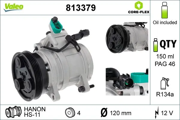 KLİMA KOMPRESÖRÜ VE PARÇALARI VALEO 813379