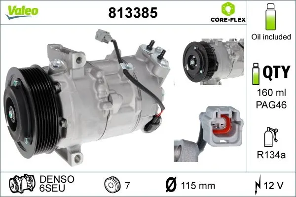 KLİMA KOMPRESÖRÜ VE PARÇALARI VALEO 813385