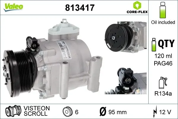 KLİMA KOMPRESÖRÜ VE PARÇALARI VALEO 813417