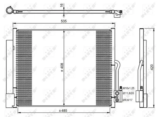 KLİMA RADYATÖRÜ NRF 350053