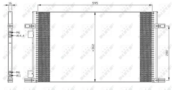 KLİMA RADYATÖRÜ NRF 35298