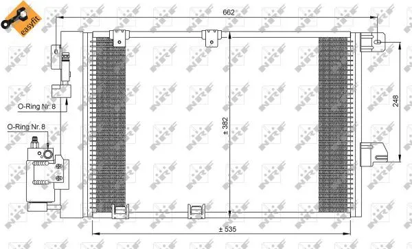 KLİMA RADYATÖRÜ NRF 35301