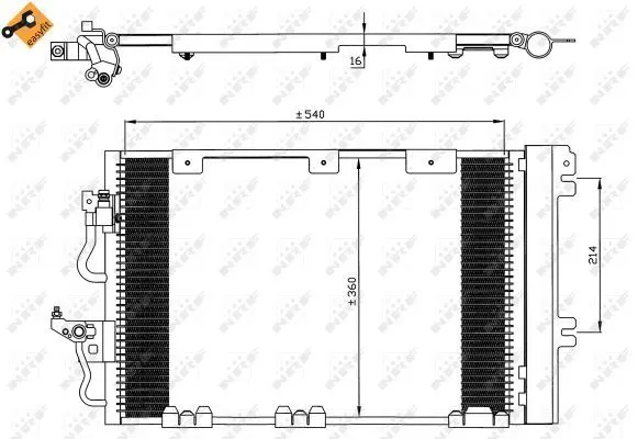 KLİMA RADYATÖRÜ NRF 35556
