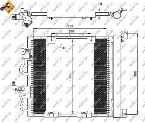 KLİMA RADYATÖRÜ NRF 35598