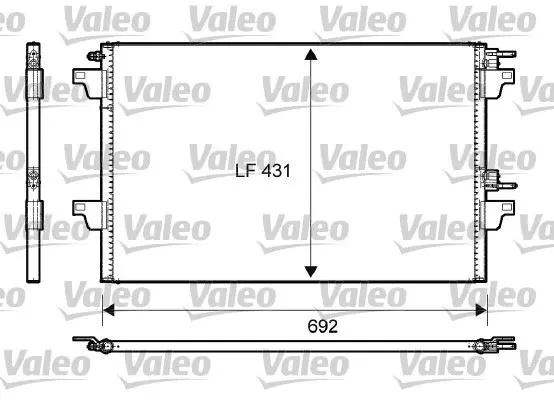 KLİMA RADYATÖRÜ VALEO 814007