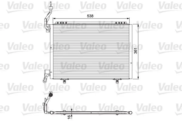 KLİMA RADYATÖRÜ VALEO 814075